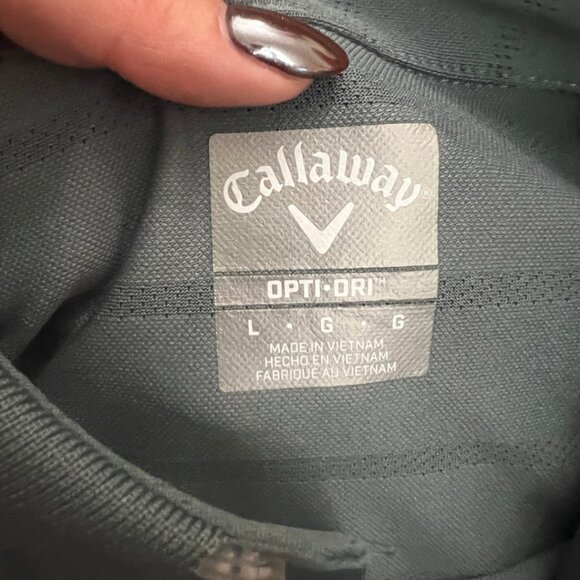 NWT Lot of Callaway Men's Golf Polo Shirts Navy Peacoat 4-pc + 1 Free Shirt Sz L - Picture 3 of 5